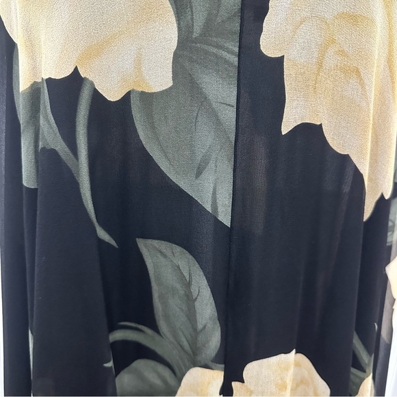 Lily Of the West Maxi Floral Skirt Black Size Small Romantic Goth - Picture 7 of 7